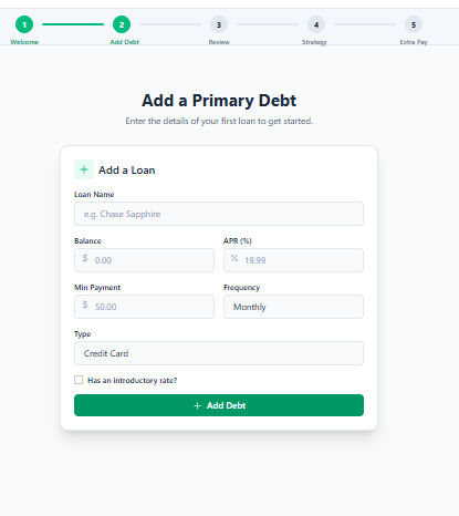 LEVEL Setup Wizard Input Screen